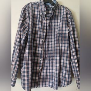 Mens Chaps button down casual dress shirt
